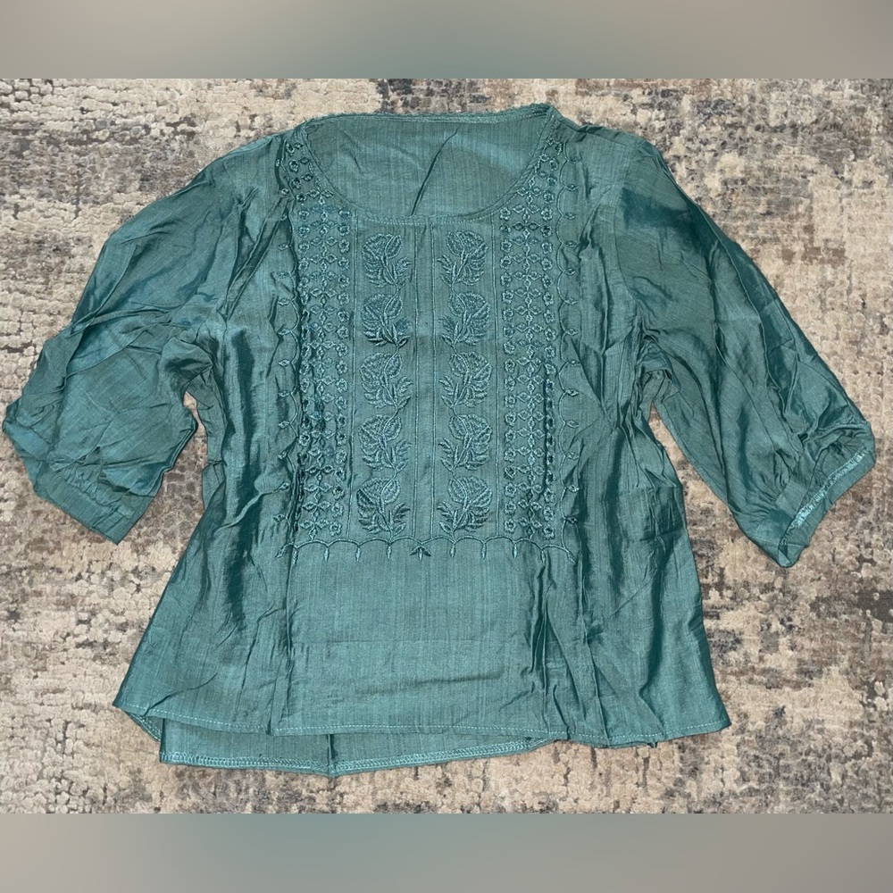 SHEIN Teal Women's Blouse size XL